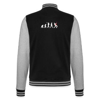 Gitarre - College-Sweatjacke - Schwarz/Grau meliert - Hinten - Marisol (170cm)