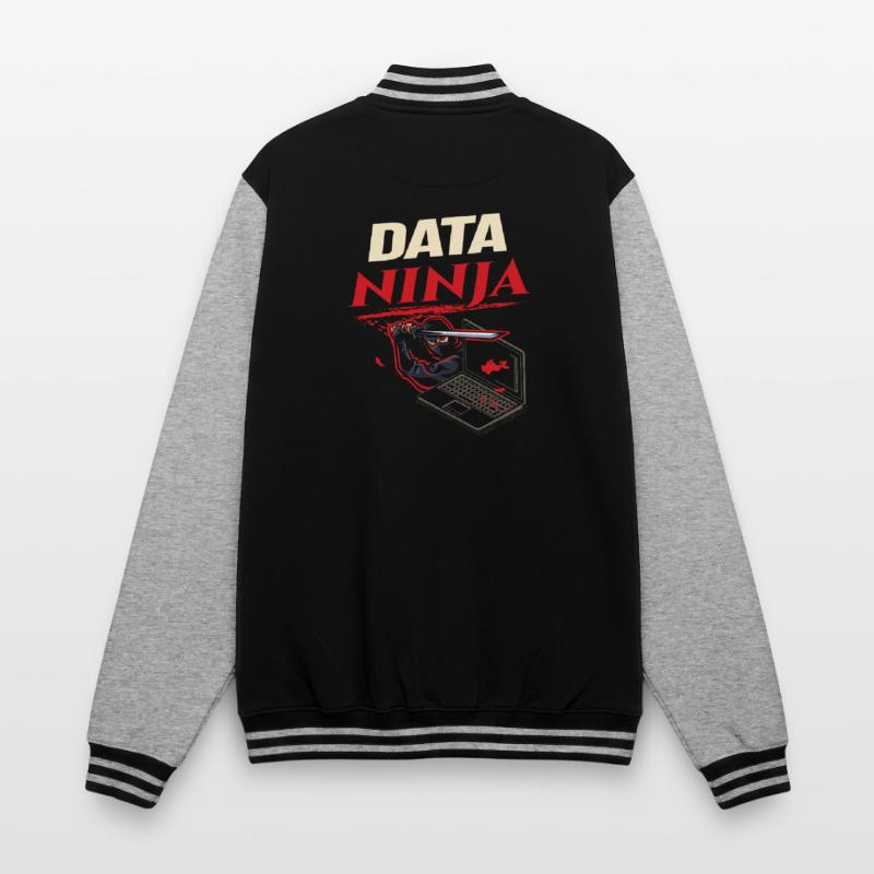Data Ninja computer programming coder College Sweat Jacket