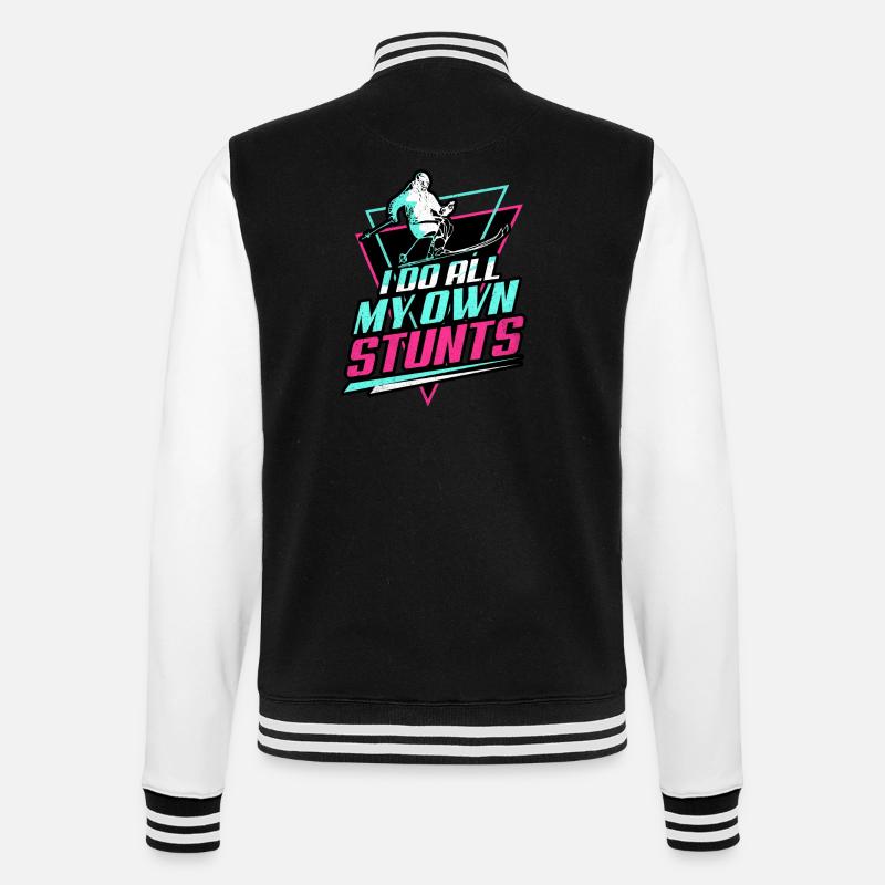 Ski Ski Ski Ski Ski - Veste Teddy - noir/blanc