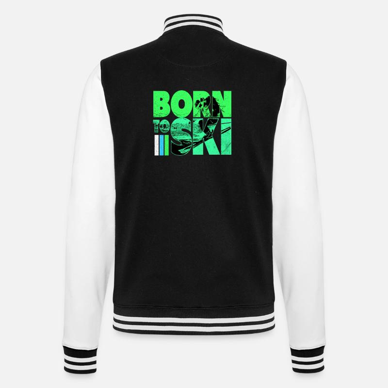 Ski Ski Ski Ski Ski - Veste Teddy - noir/blanc