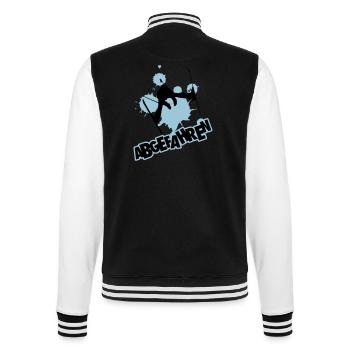 Skifahrer: abgefahren - College-Sweatjacke - Schwarz/Weiß - Hinten - Marisol (170cm)