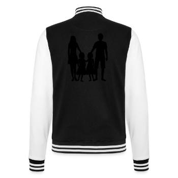 famille jumeaux soeurs mère maman maman - Veste Teddy - noir/blanc - Dos - Marisol (170cm)