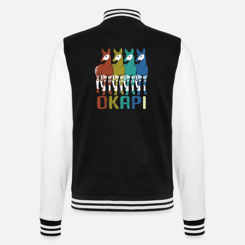 Okapi - Veste Teddy - noir/blanc