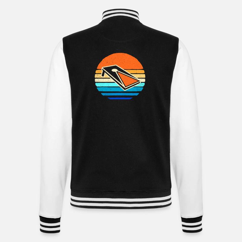 Cornhole - College-Sweatjacke - Schwarz/Weiß