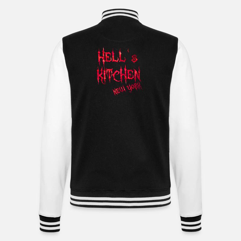Hell's Kitchen - College Sweat Jacket - black/white