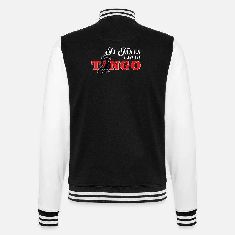 Tango, Tango Tänzer - College-Sweatjacke - Schwarz/Weiß
