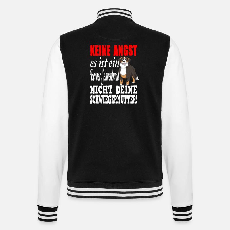 Berner Sennenhund Schweizer Hund - College-Sweatjacke - Schwarz/Weiß