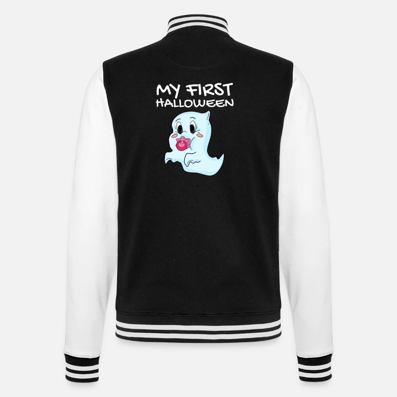 Mon premier bébé d'Halloween - Veste Teddy - noir/blanc