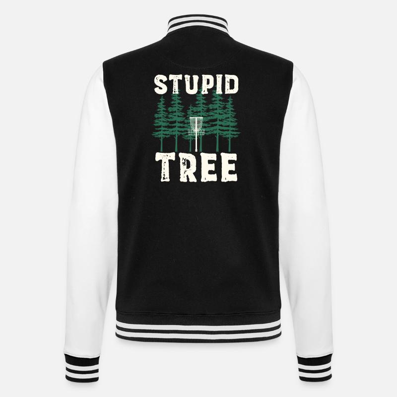 Disc Golf Discgolf | Discgolfspieler Geschenk - College-Sweatjacke - Schwarz/Weiß