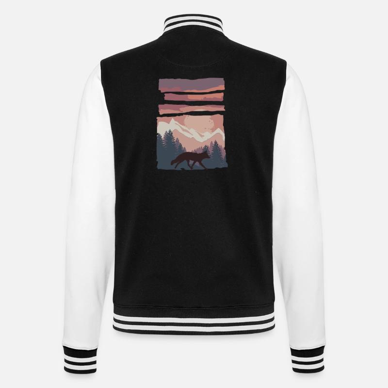 Fuchs Waldtier Cadeau - Veste Teddy - noir/blanc