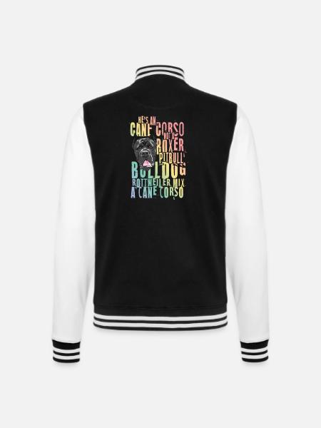Cane Corso für einen Cane Corso Besitzer Cane - College-Sweatjacke - Schwarz/Weiß