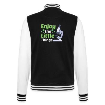 Microbiologie biologie Étudiant Biologiste laboratoire - Veste Teddy - noir/blanc - Dos - Marisol (170cm)