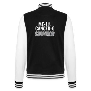 Gehirntumor Hirntumor Krebs Survivor Chemo Krebs - College-Sweatjacke - Schwarz/Weiß - Hinten - Marisol (170cm)
