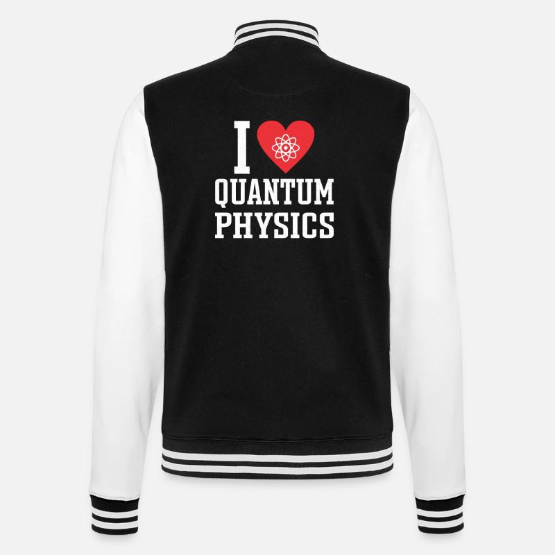 Quantenphysik Physik Physiker wissenschaft quanten - College-Sweatjacke - Schwarz/Weiß
