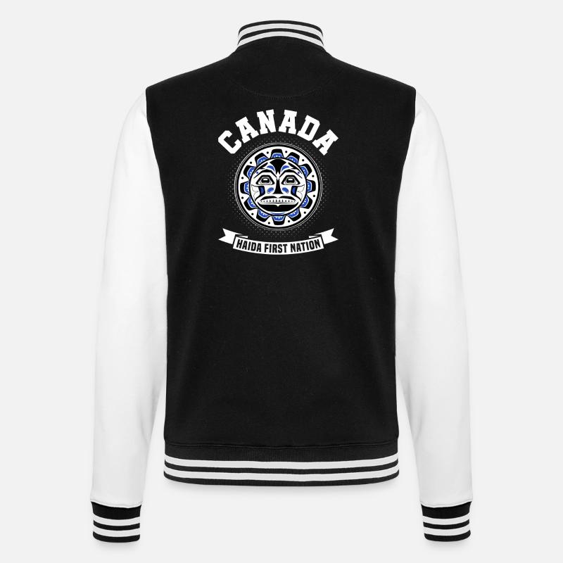 Canada Natives Haida M-2 - Veste Teddy - noir/blanc