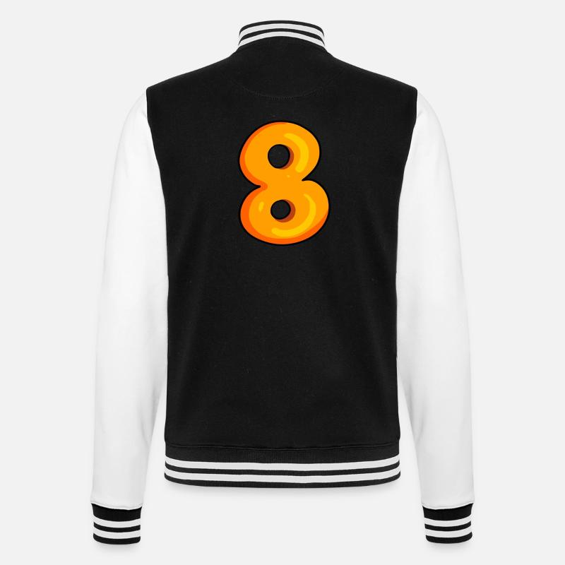 Numéro 8 - Numéro 8 - Veste Teddy - noir/blanc