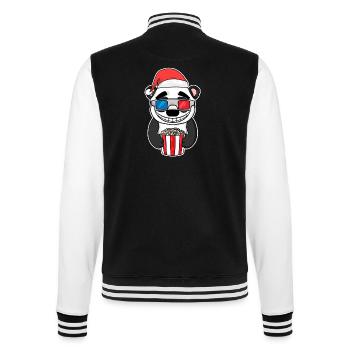 Noël Panda Bear Popcorn Cinéma - Veste Teddy - noir/blanc - Dos - Marisol (170cm)