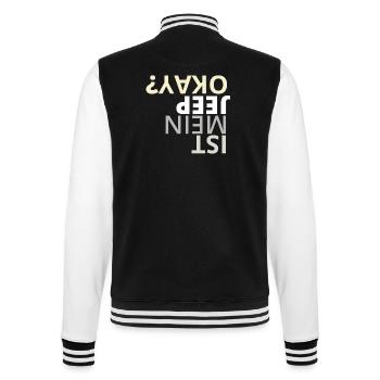 Jeep Geschenk für Geländewagen Freunde - College-Sweatjacke - Schwarz/Weiß - Hinten - Marisol (170cm)