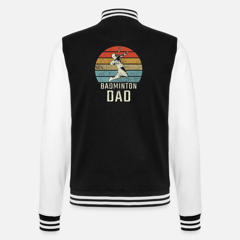 Badminton Badminton Dad - College Sweat Jacket - black/white