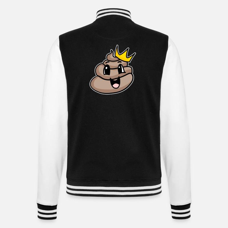 Roi du caca - Veste Teddy - noir/blanc