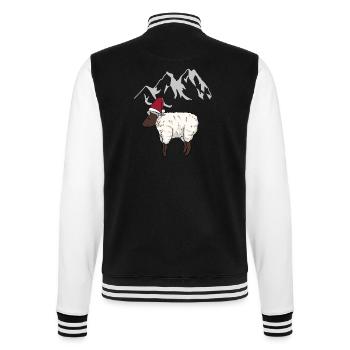 Autriche, Alpes, Montagnes, Montagnes, Mouton, Mouton, Alm - Veste Teddy - noir/blanc - Dos - Marisol (170cm)