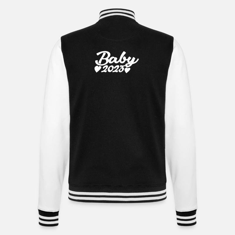 Bébé 2023 Grossesse enceinte - Veste Teddy - noir/blanc