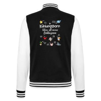 Meine Lieblingstiere in Kühlungsborn - College-Sweatjacke - Schwarz/Weiß - Hinten - Marisol (170cm)