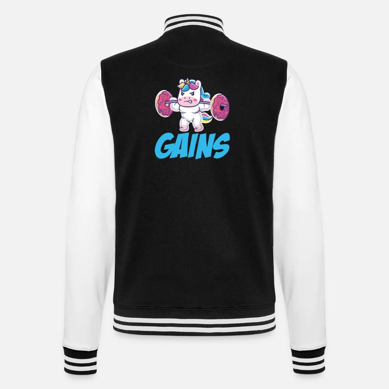 Licorne Gains - Veste Teddy - noir/blanc