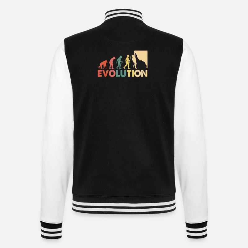 Klettern Evolution Escalade - College-Sweatjacke - Schwarz/Weiß