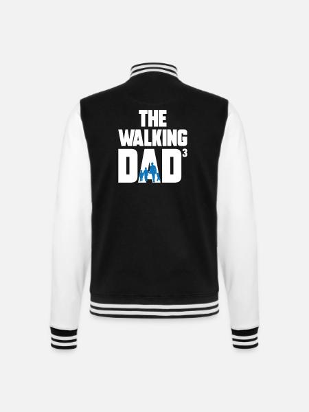 The Walking Dad 3 Saunter Dad Vatertagsspaziergang - College-Sweatjacke - Schwarz/Weiß