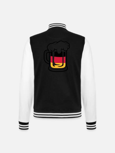 Germany Maßkrug - College Sweat Jacket - black/white