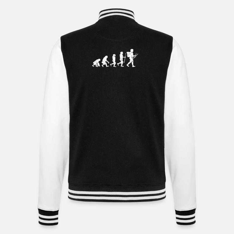 Geocaching evolution Shirt - College-Sweatjacke - Schwarz/Weiß
