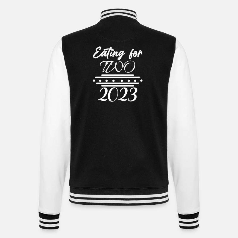 Jumelles Grossesse Enceinte 2023 - Veste Teddy - noir/blanc