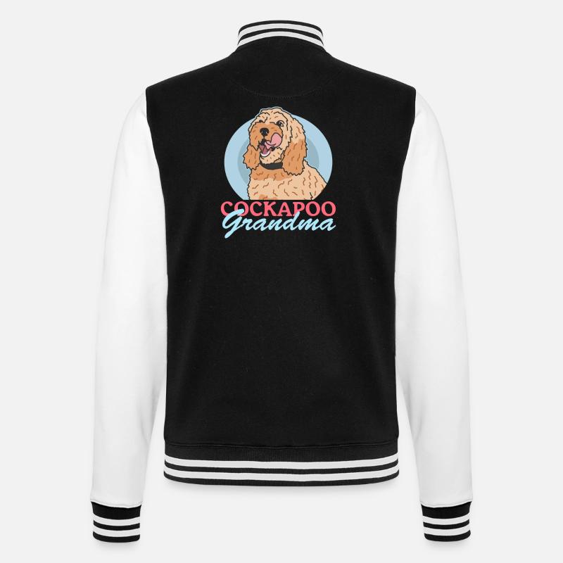 Cockapoo Grandma Hundebesitzer Hunde Geschenk - College-Sweatjacke - Schwarz/Weiß