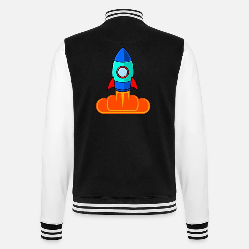 Space Rocket Rocket Launch Kids - Veste Teddy - noir/blanc