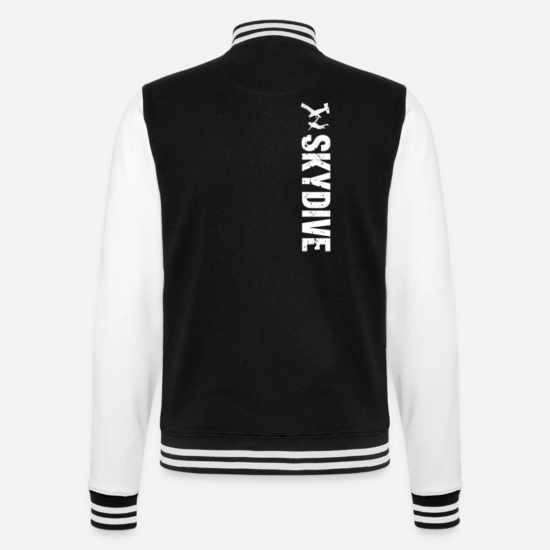 Skydiving Parachuting Parachute - College Sweat Jacket - black/white