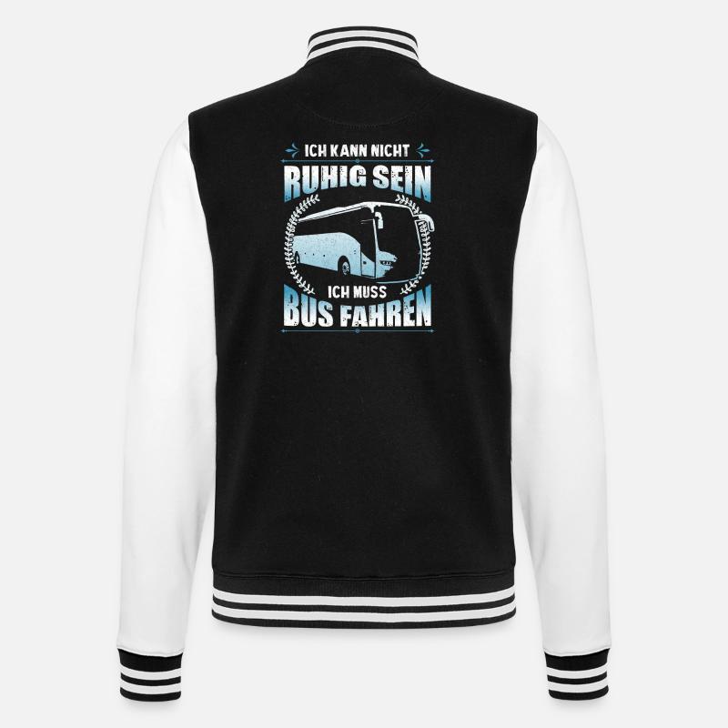 Busfahrer Geschenkideen ich kann - College-Sweatjacke - Schwarz/Weiß