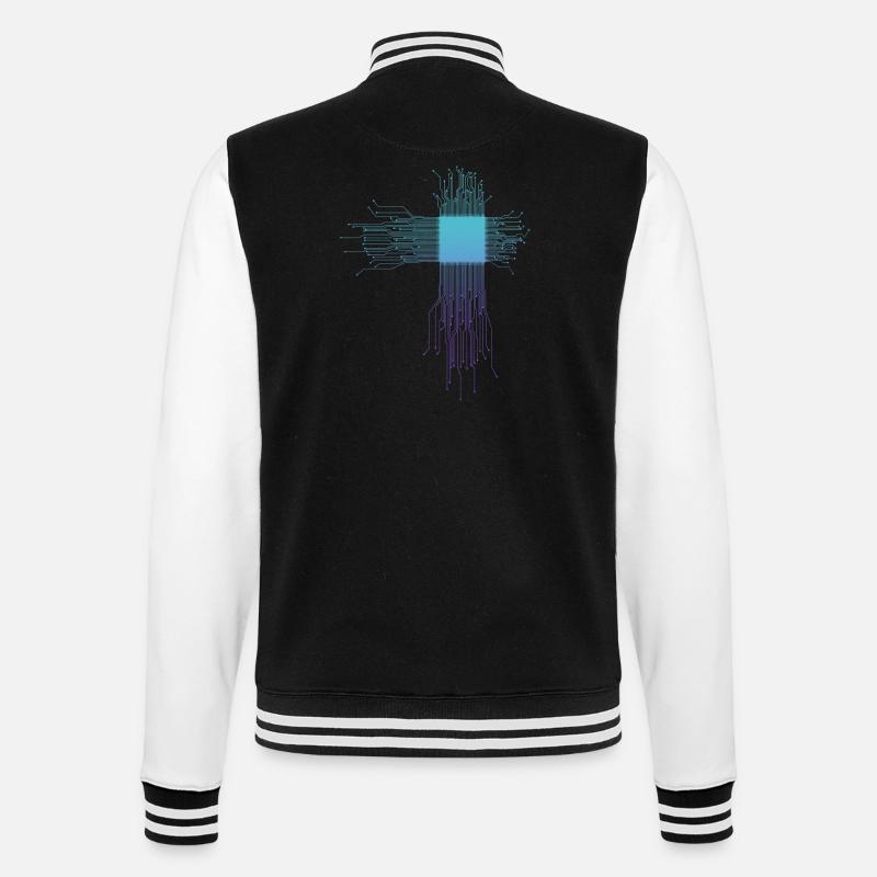 Elektroniker Informatiker Geschenk - College-Sweatjacke - Schwarz/Weiß