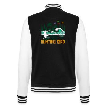 Jäger - College-Sweatjacke - Schwarz/Weiß - Hinten - Marisol (170cm)