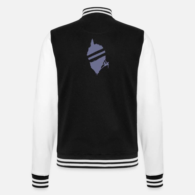 Bouldering Mountains Hobby Climbing Power - College Sweat Jacket - black/white