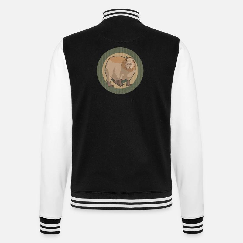 Capybara Capybaras Cadeau - Veste Teddy - noir/blanc