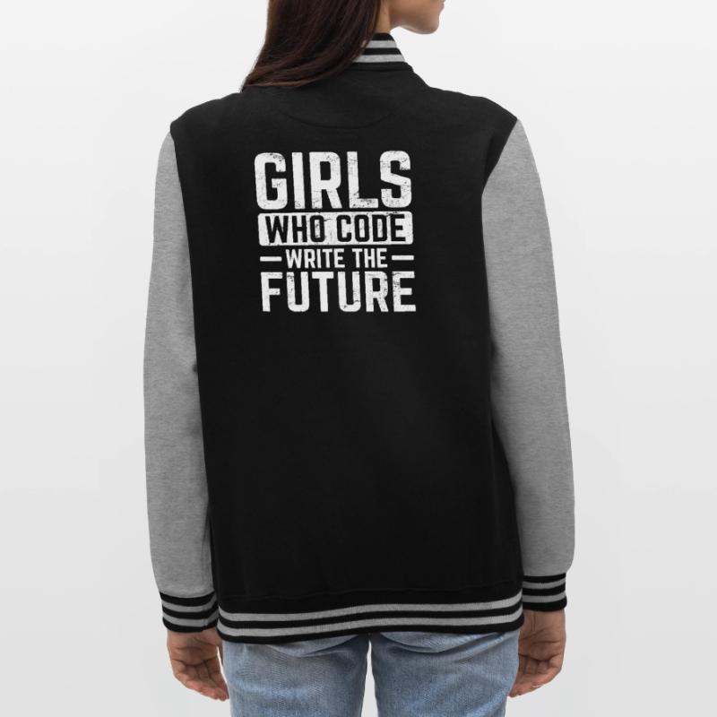 Girl Coder Write The Future Software Programmer Co College-Sweatjacke