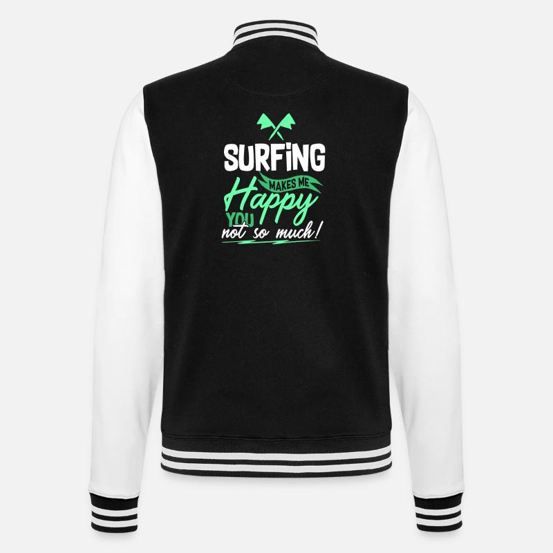 Surfer Surfer Citation - Veste Teddy - noir/blanc