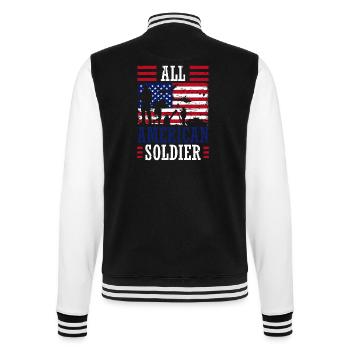 All American Soldier 4. Juli Soldier Independence - College-Sweatjacke - Schwarz/Weiß - Hinten - Marisol (170cm)