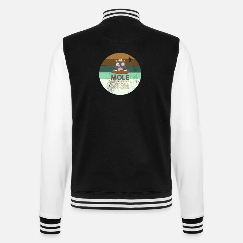 Chemistry Mole Problems - College Sweat Jacket - black/white