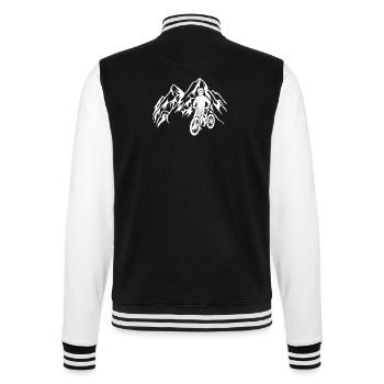 Downhill Mountain Bike Cycling Mountains Mountains - College Sweat Jacket - black/white - Back - Marisol (170cm)