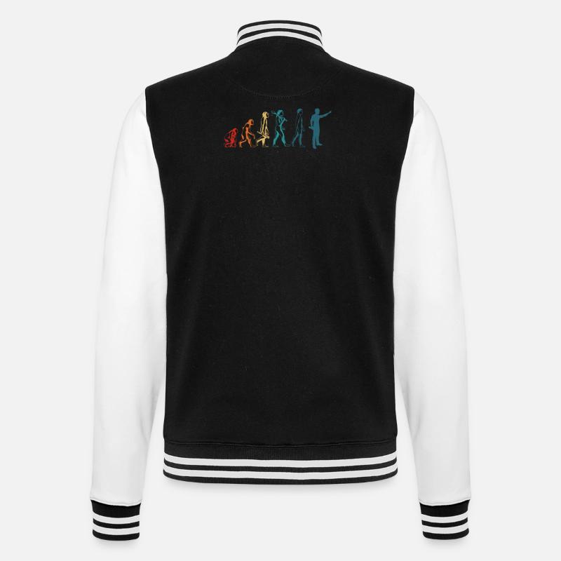 Funny Engineer Evolution Mechanical Engineering - College Sweat Jacket - black/white