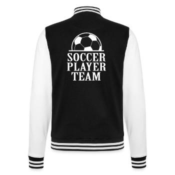 Soccer Fussball - College-Sweatjacke - Schwarz/Weiß - Hinten - Marisol (170cm)