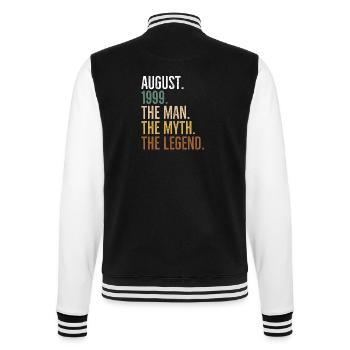 August 1999 The Man The Myth The Legend - College Sweat Jacket - black/white - Back - Marisol (170cm)