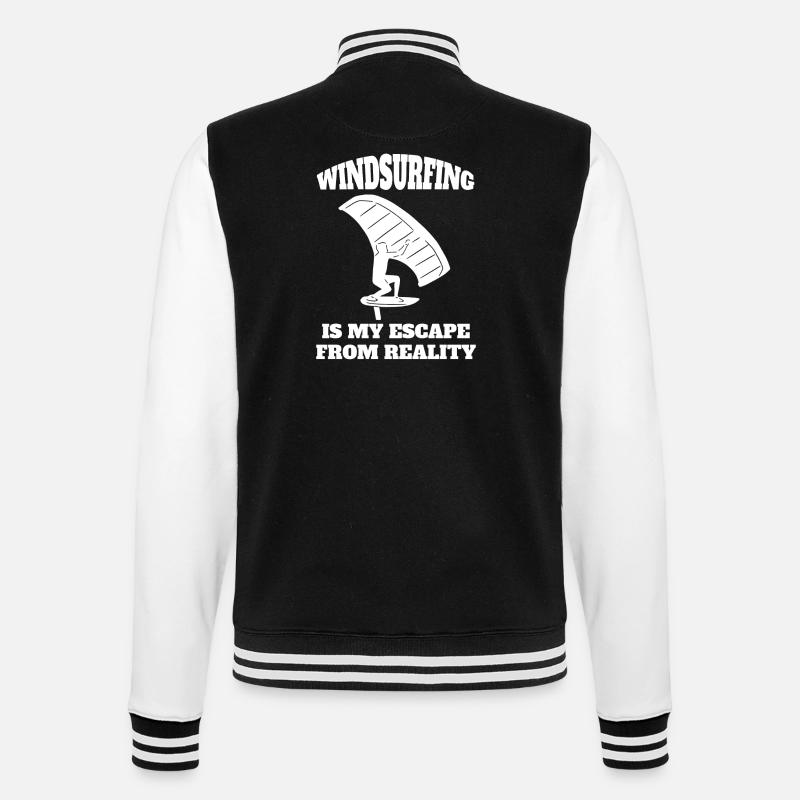 Windsurfer Surf Gift Windsurfer Kitesurfer - Veste Teddy - noir/blanc